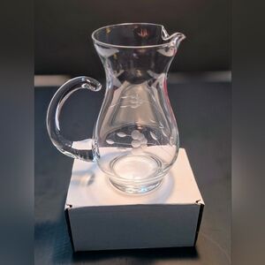 PRINCESS HOUSE Heritage Small Pitcher 6.5" Etched Crystal Pressed Glass